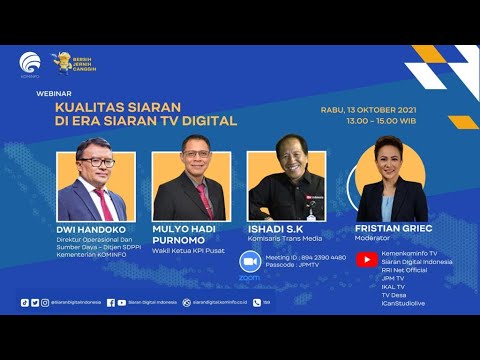 Webinar - Kualitas Siaran di Era Siaran TV Digital