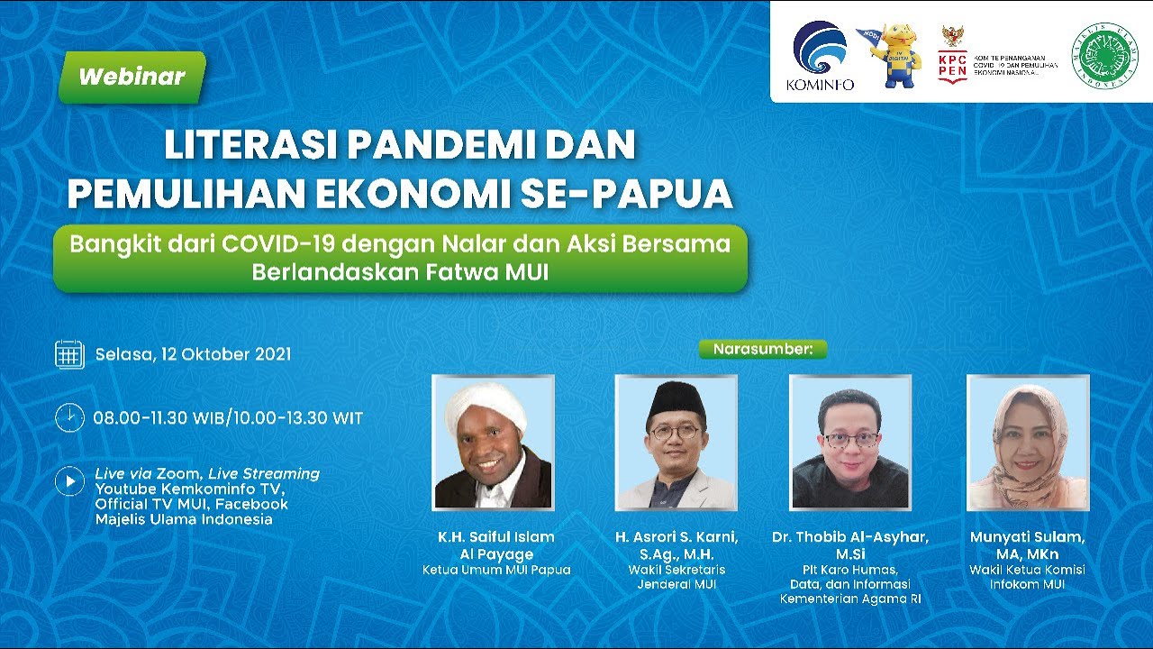 [Webinar] Literasi Pandemi dan Pemulihan Ekonomi se-Papua