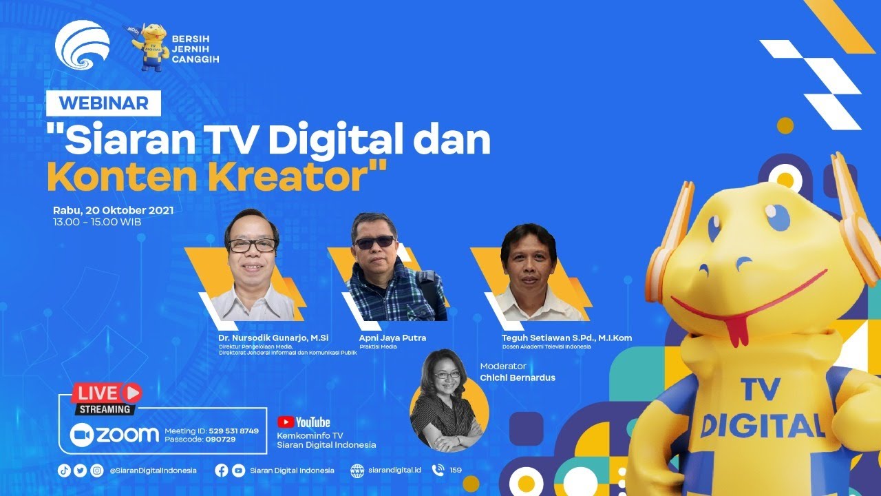 Webinar Siaran TV Digital dan Konten Kreator