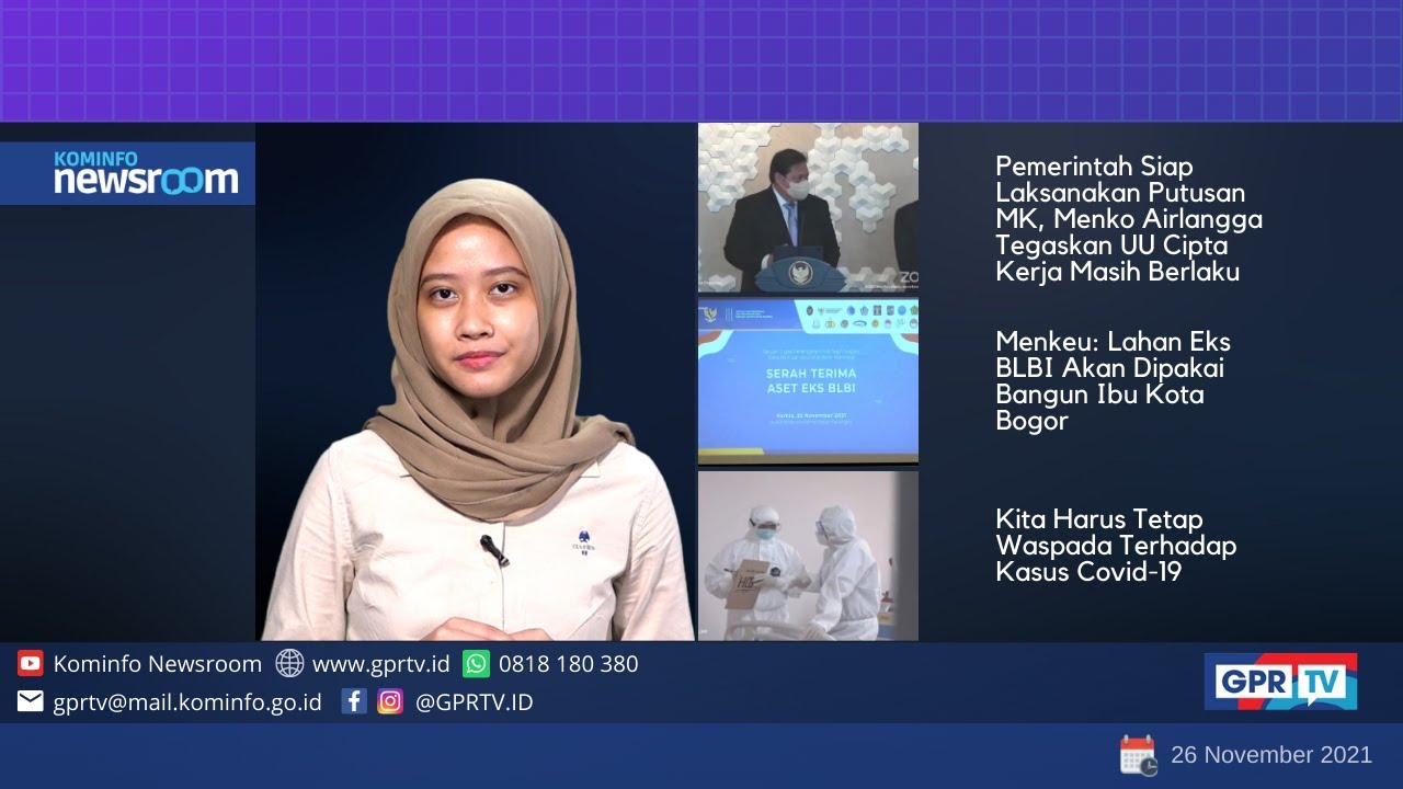 Berita Pemerintah Tanggal 26/11/2021 | Kominfo Newsroom