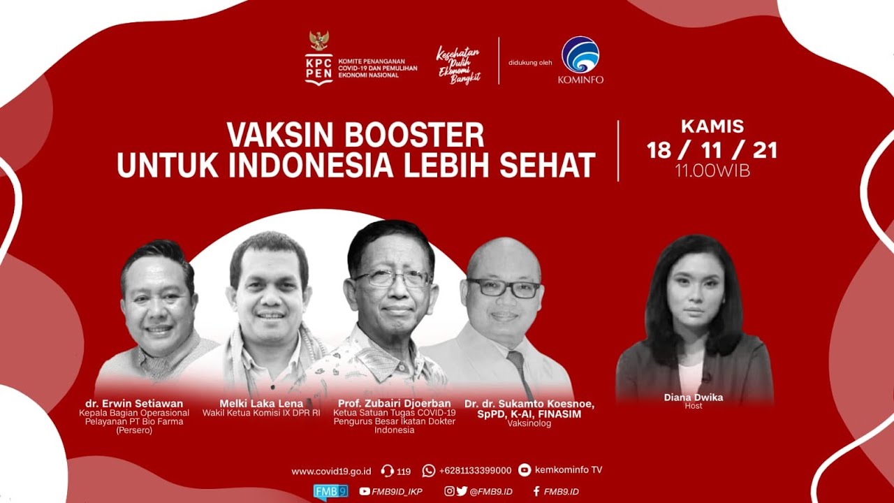 DIALOG PRODUKTIF KABAR KAMIS “Vaksin Booster Untuk Indonesia Lebih Sehat”