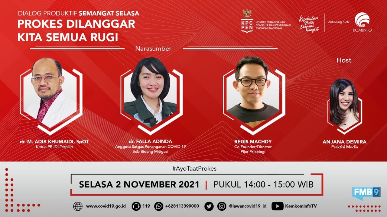 Dialog Produktif Semangat Selasa"Prokes Dilanggar Kita Semua Rugi"