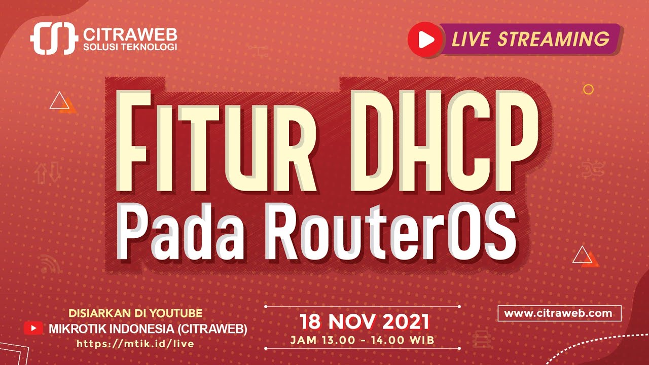 Fitur DHCP pada RouterOS [Live Streaming]