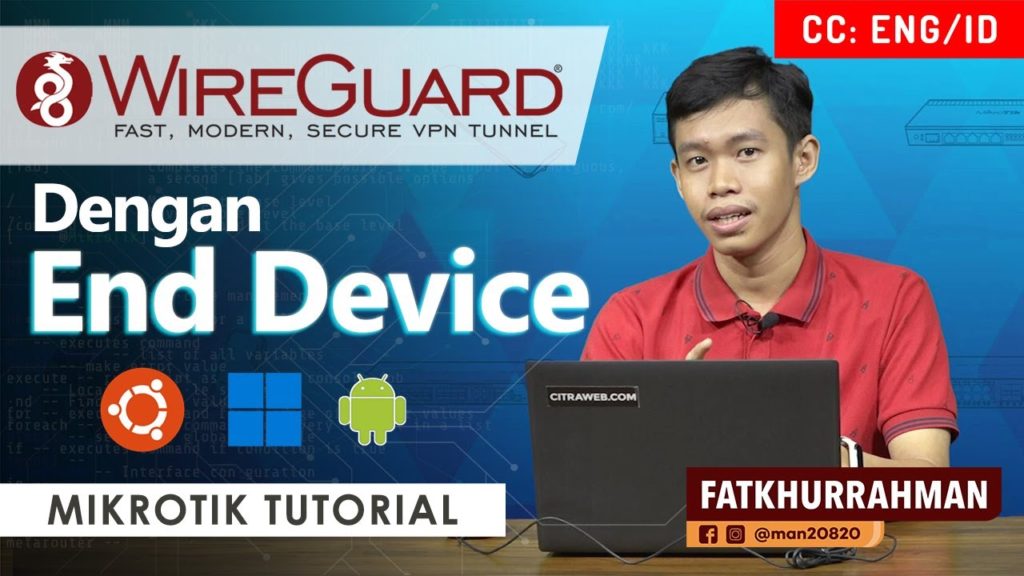 MikroTik Wireguard Dengan Road Warrior MIKROTIK TUTORIAL ENG SUB ICT SMKN Bawang