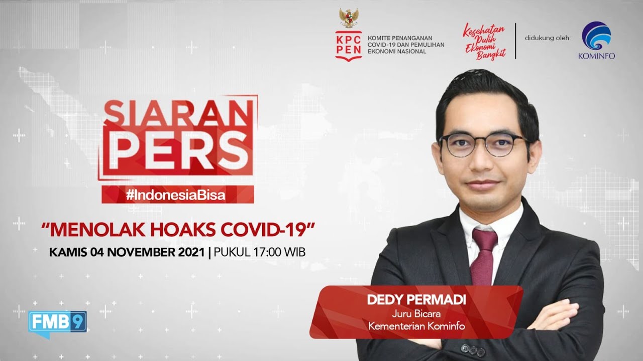 SIARAN PERS MENOLAK HOAKS COVID-19 | 04 NOVEMBER 2021