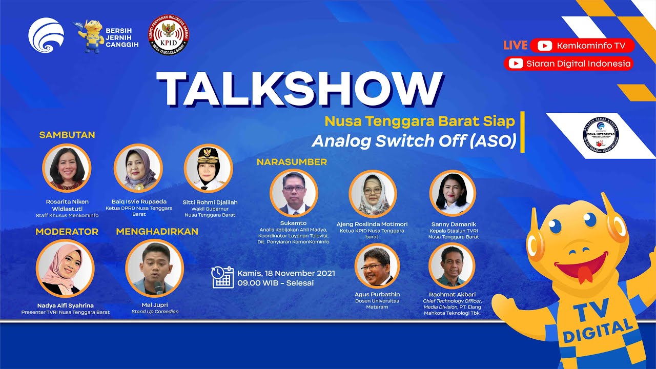 Talkshow - Nusa Tenggara Barat-NTB Siap Analog Switch Off (ASO)