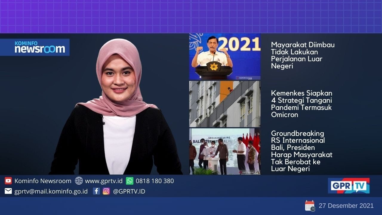 Berita Pemerintah Tanggal 27/12/2021 | Kominfo Newsroom