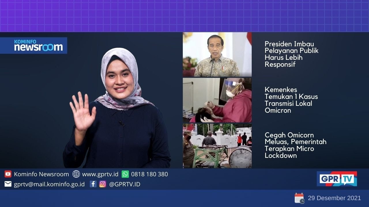 Berita Pemerintah Tanggal 29/12/2021 | Kominfo Newsroom