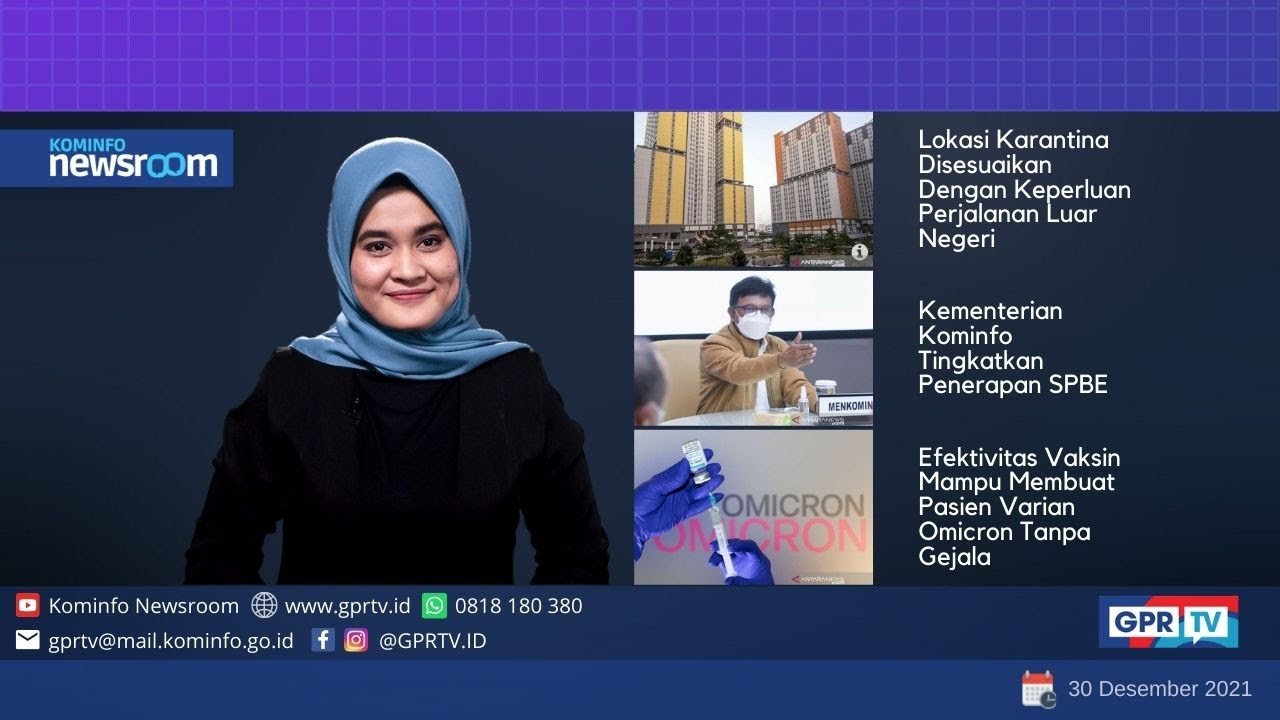 Berita Pemerintah Tanggal 30/12/2021 | Kominfo Newsroom