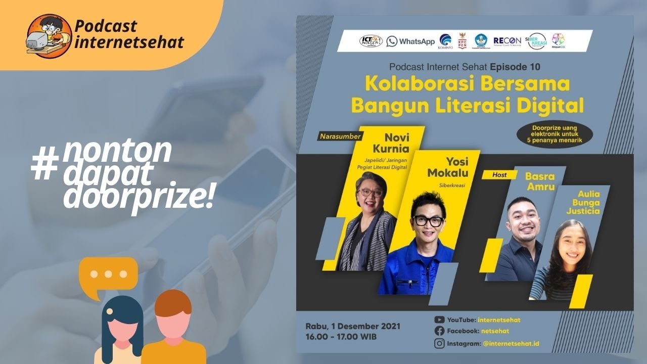 Kolaborasi Bangun Literasi Digital | Podcast Internetsehat eps 10