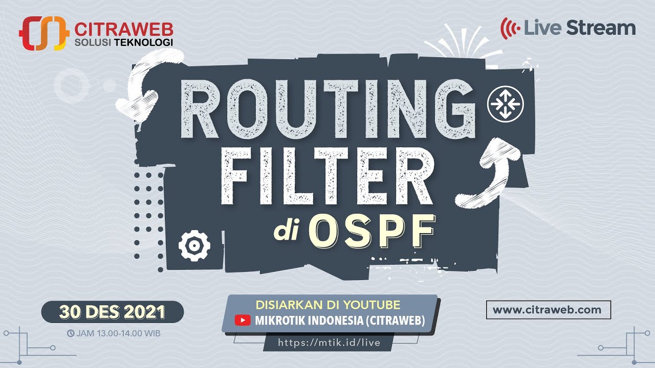 Routing Filter di OSPF [Live Streaming]