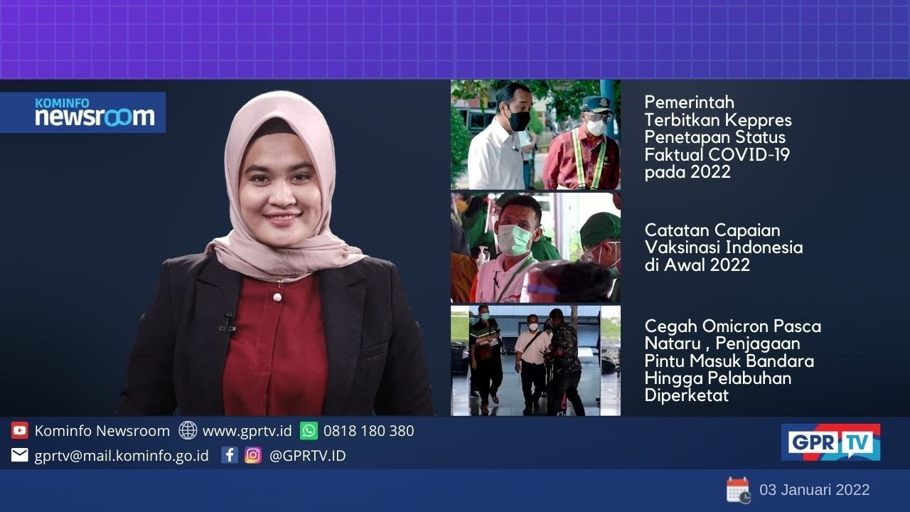 Berita Pemerintah Tanggal 03/01/2022 | Kominfo Newsroom