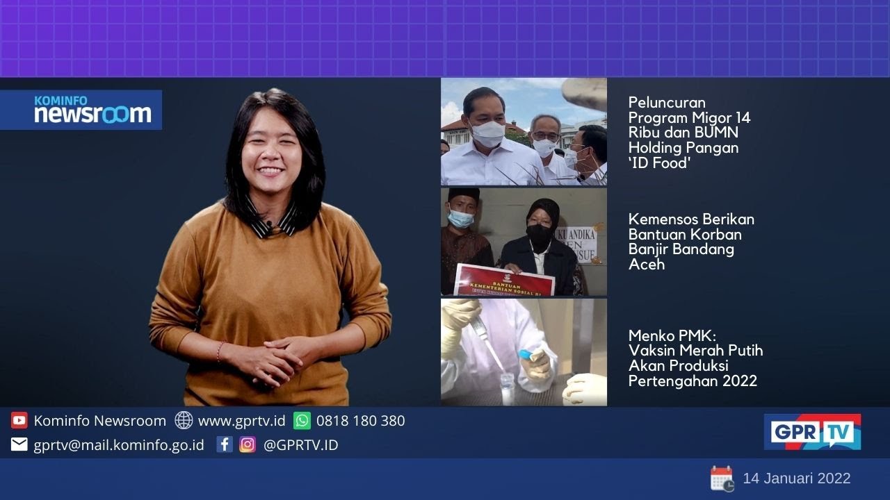 Berita Pemerintah Tanggal 14/01/2022 | Kominfo Newsroom