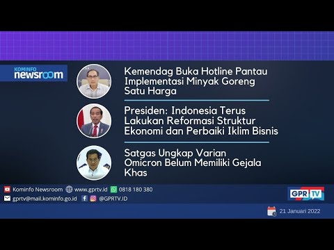 Berita Pemerintah Tanggal 21/01/2022 | Kominfo Newsroom