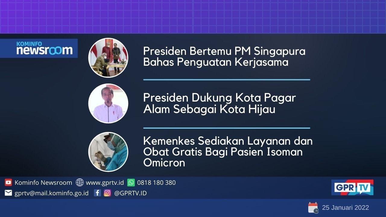 Berita Pemerintah Tanggal 25/01/2022 | Kominfo Newsroom