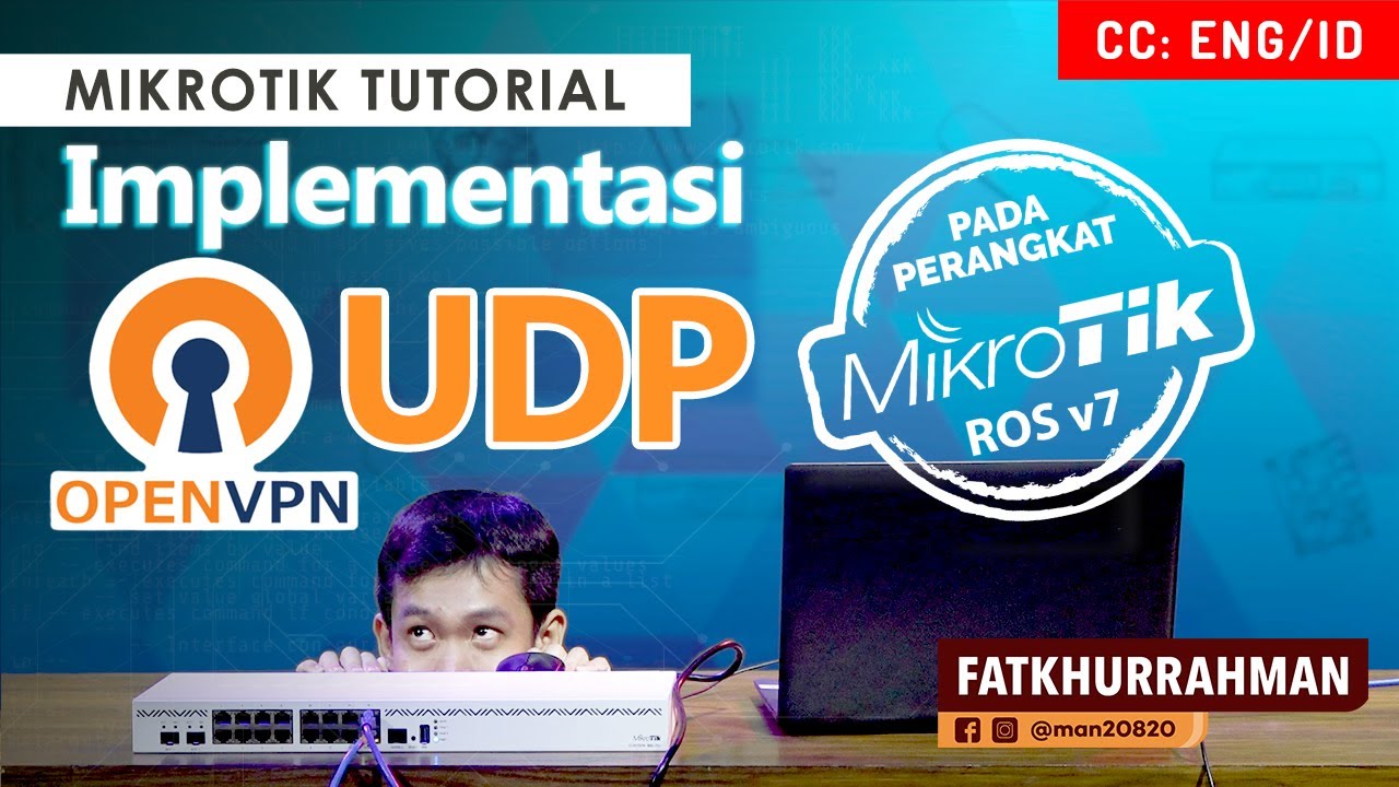 Implementasi OVPN UDP di RouterOSv7 - MIKROTIK TUTORIAL [ENG SUB]