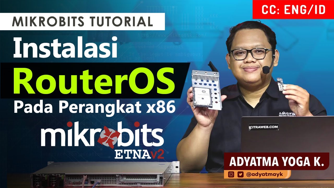 Install RouterOS di Mikrobits ETNA v2 - MIKROBITS TUTORIAL [ENG SUB]