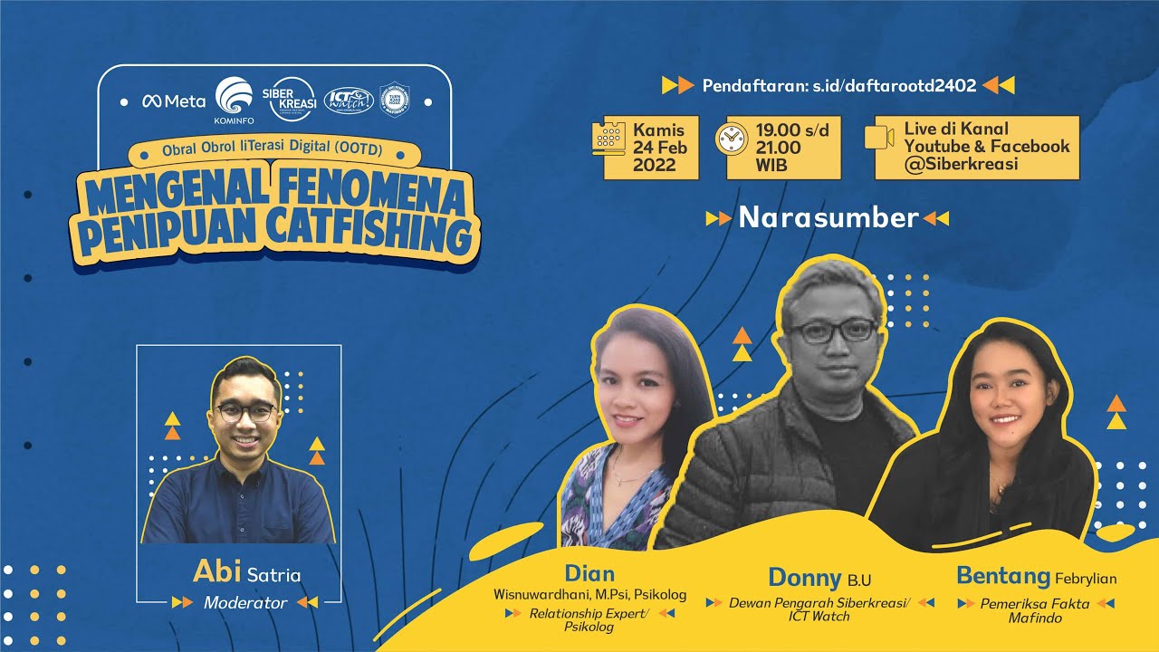 Obral-obrol liTerasi Digital (OOTD) - Mengenal Fenomena Penipuan Catfishing