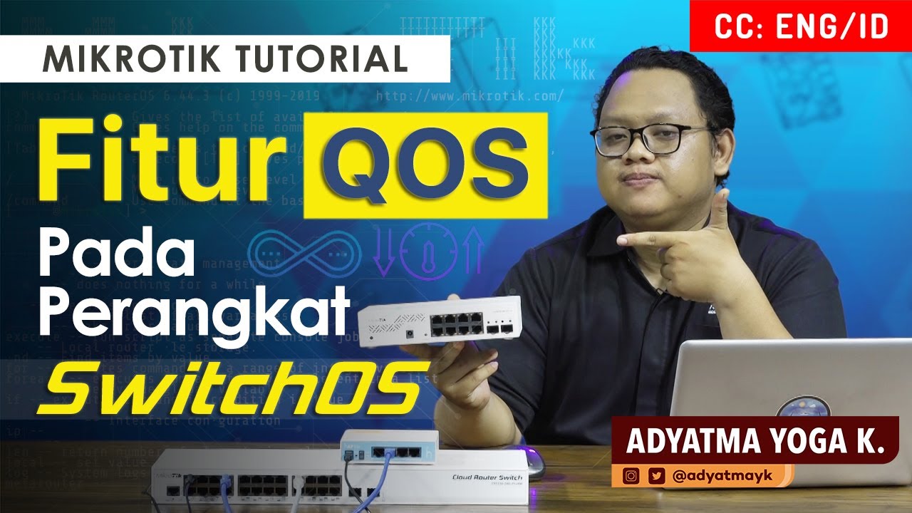 Fitur QOS pada SwitchOS - MIKROTIK TUTORIAL [ENG SUB]