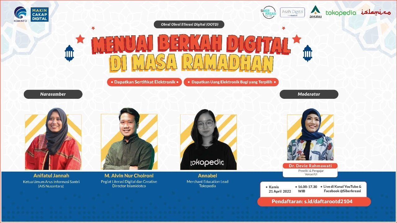 Obral-obrol liTerasi Digital (OOTD) - Menuai Berkah Digital di Masa Ramadhan