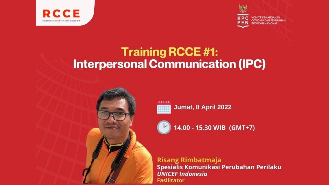 Training RCCE: Interpersonal Communication (IPC) #1 | 8 April 2022