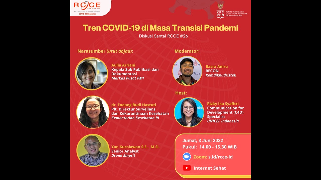 Diskusi RCCE #26 | Tren COVID-19 di Masa Transisi Pandemi