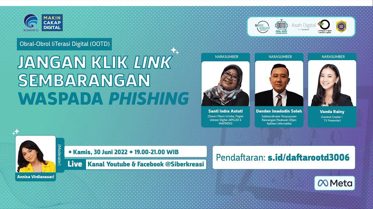 Obral-obrol liTerasi Digital (OOTD) - Jangan Klik Link Sembarangan Waspada Phishing