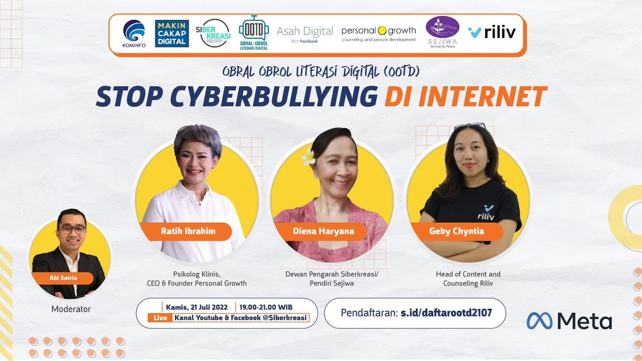 Obral-obrol liTerasi Digital (OOTD) - Stop Cyberbullying di Internet"