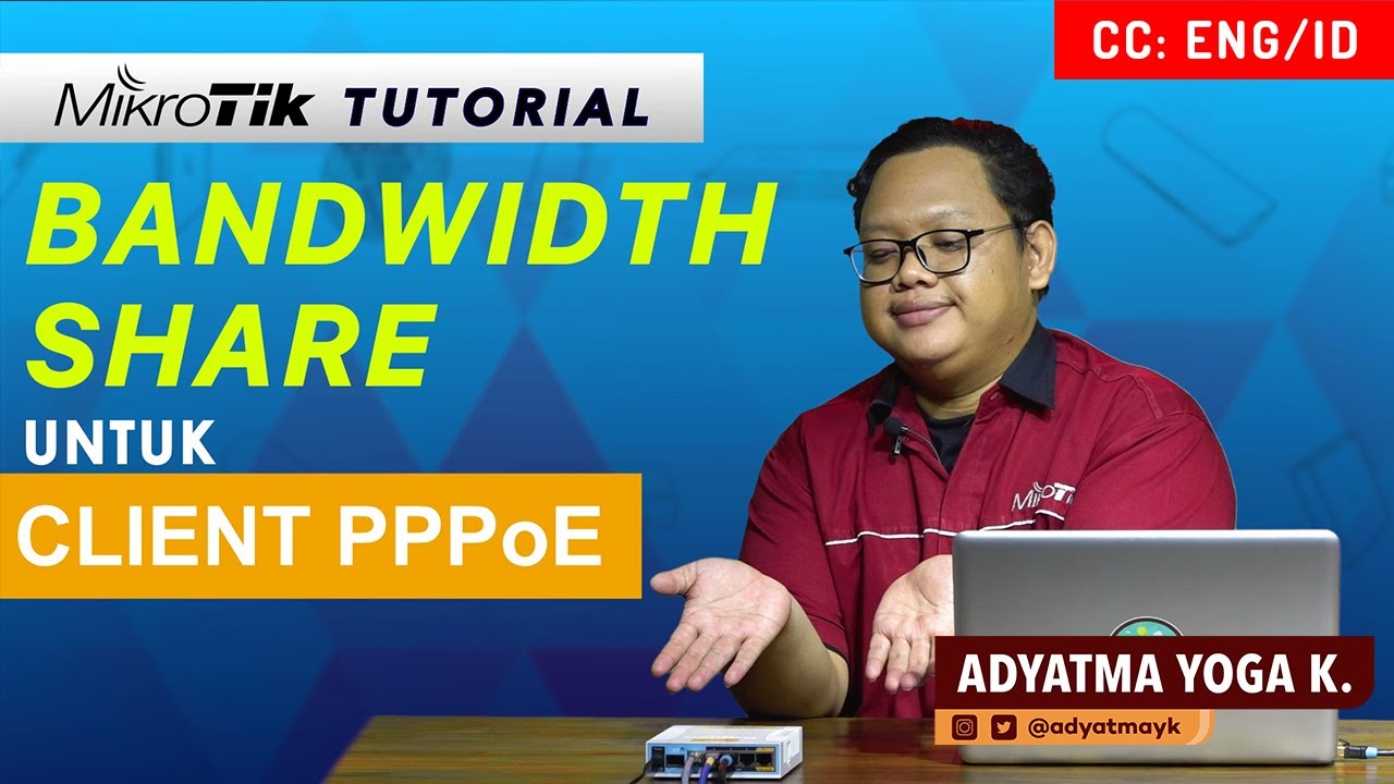 Bandwidth Share pada Client PPPoE - MIKROTIK TUTORIAL [ENG SUB]