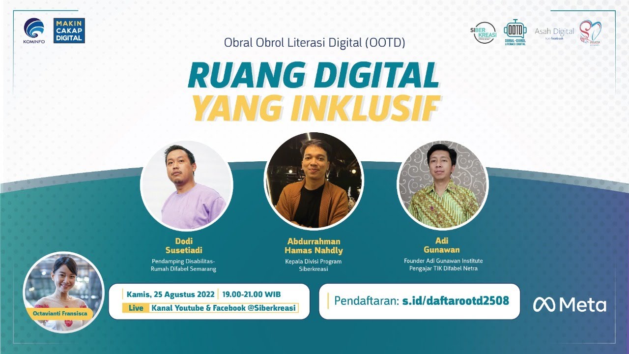 Obral-obrol liTerasi Digital (OOTD) - "Ruang Digital Yang Inklusif"