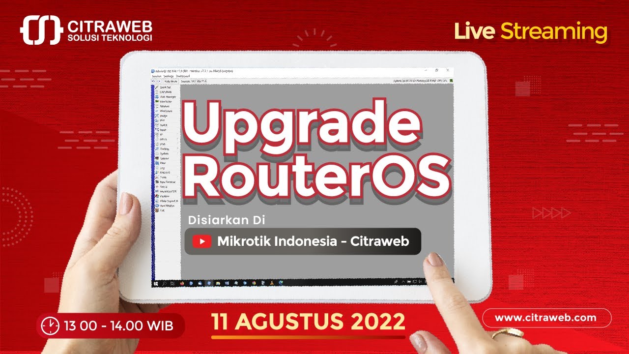 Upgrade RouterOS [Live Streaming MikroTik]