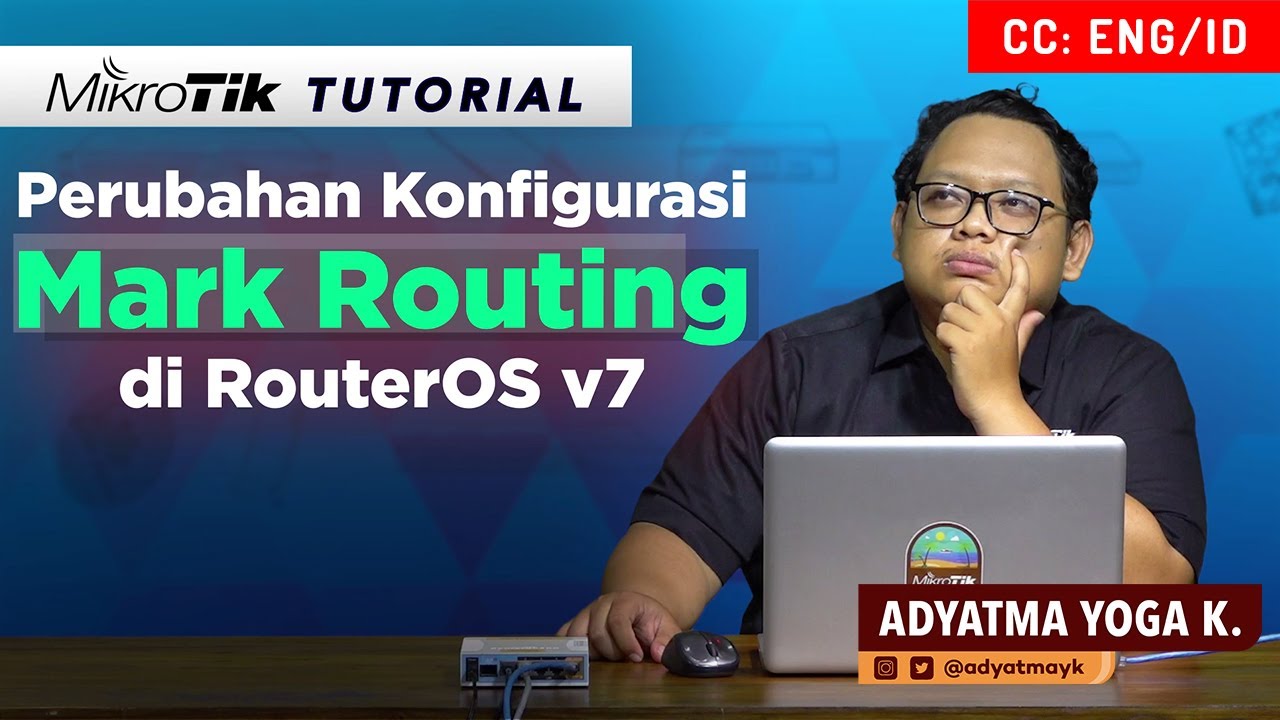 Perubahan Konfigurasi Mark Routing di RouterOS v7 - MIKROTIK TUTORIAL [ENG SUB]