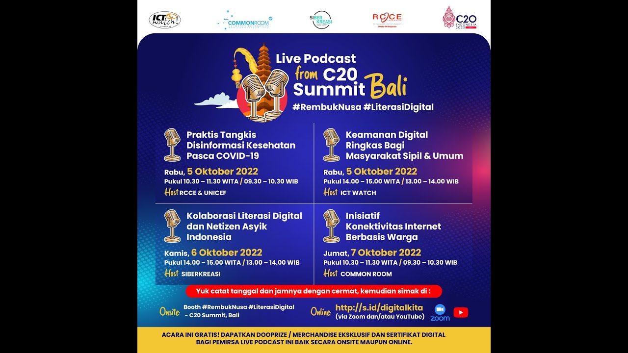 C20 SUMMIT 2022 | KEAMANAN DIGITAL RINGKAS BAGI MASYARAKAT SIPIL DAN UMUM