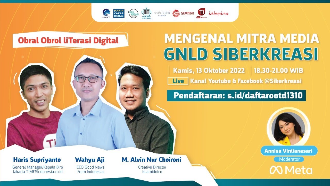 Obral-obrol liTerasi Digital  -   Mengenal Mitra Media Gerakan Nasional Literasi Digital Siberkreasi