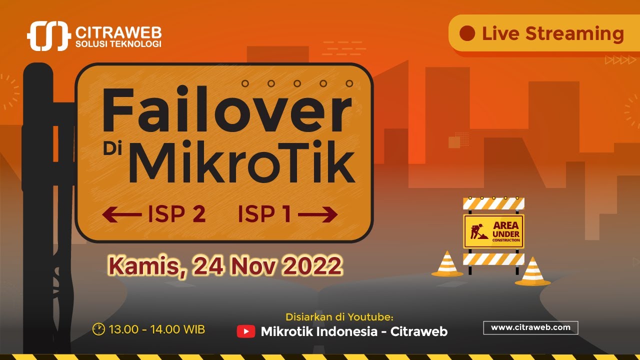 Failover di MikroTik [Live Streaming]