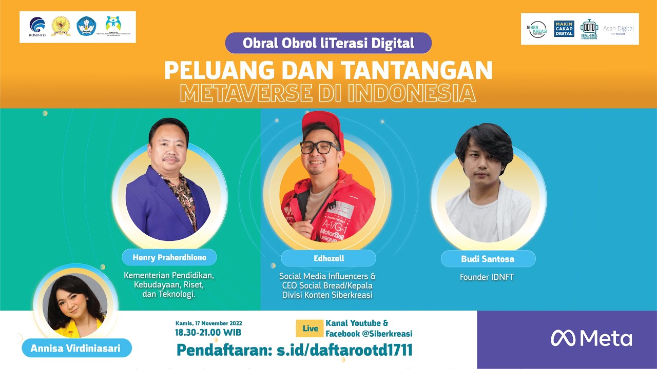 Obral-obrol liTerasi Digital  -  Peluang dan Tantangan Metaverse di Indonesia