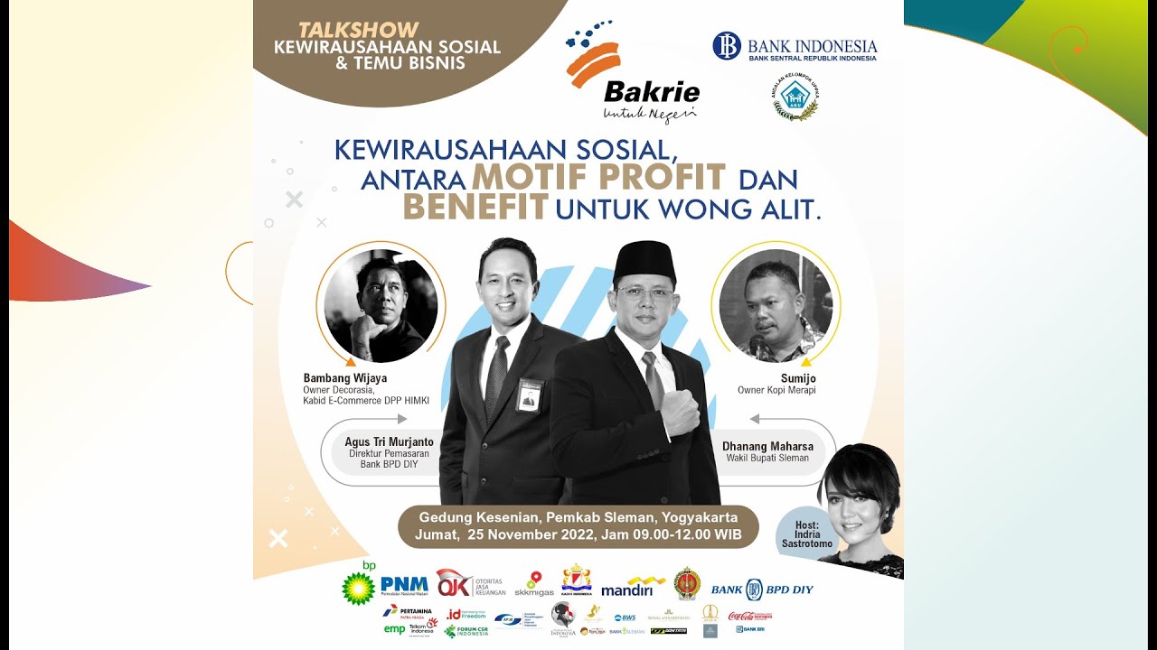 TALKSHOW KEWIRAUSAHAAN SOSIAL & TEMU BISNIS