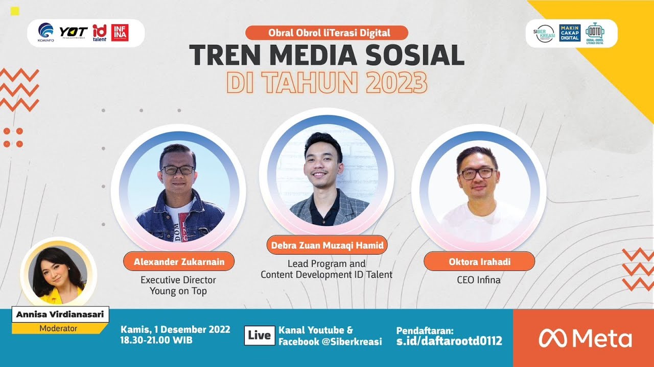 Obral-obrol liTerasi Digital  -  Tren Media Sosial di Tahun 2023