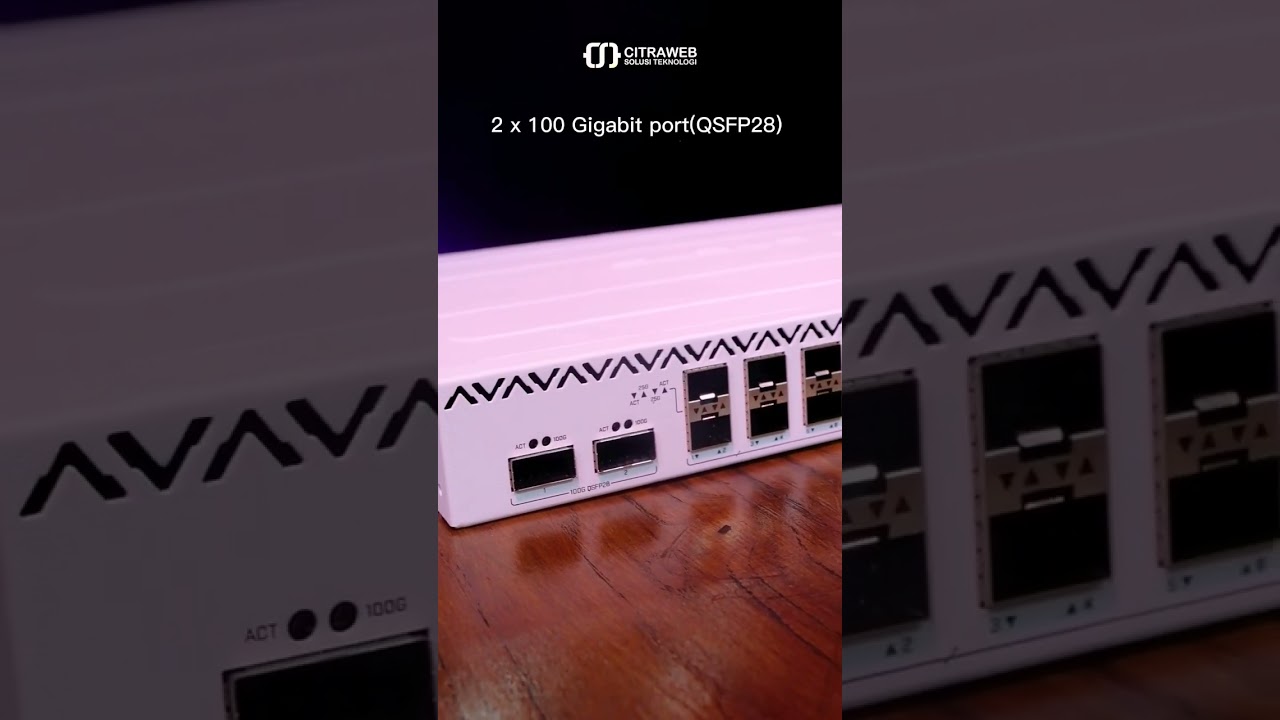 CRS518-16XS-2XQ  Manageable Switch Layer 3 dari MikroTik #CRS518 #QSFP #MikroTik #Citraweb