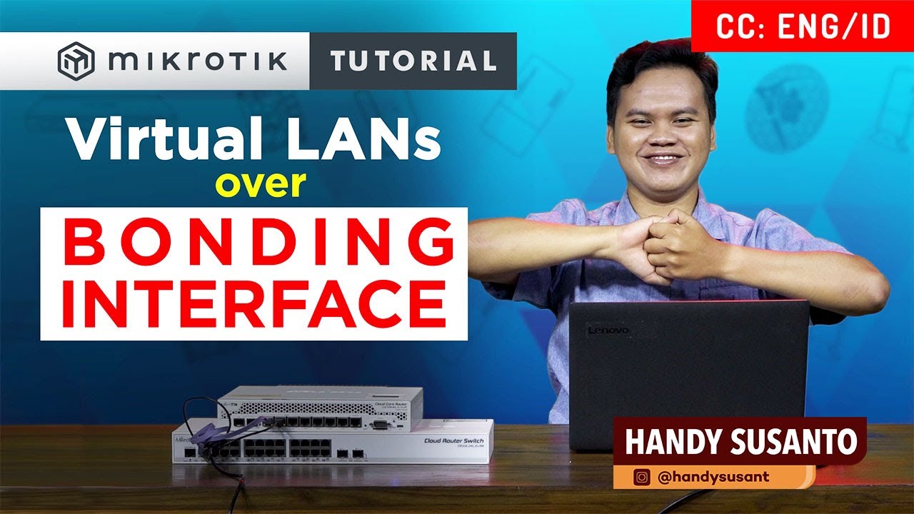 VLAN Di Dalam Bonding Interface - MIKROTIK TUTORIAL [ENG SUB]