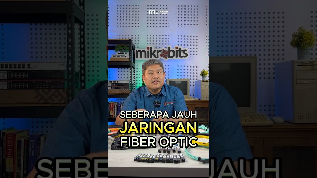 Seberapa jauh jaringan Fiber Optic MikroTik? #FiberOptic #SFPtransceiver #SFP #MikroTik #Mikrobits