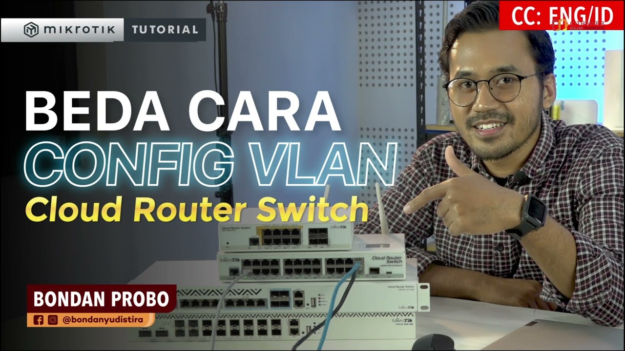 Beda cara config VLAN CRS - MIKROTIK TUTORIAL [ENG SUB]