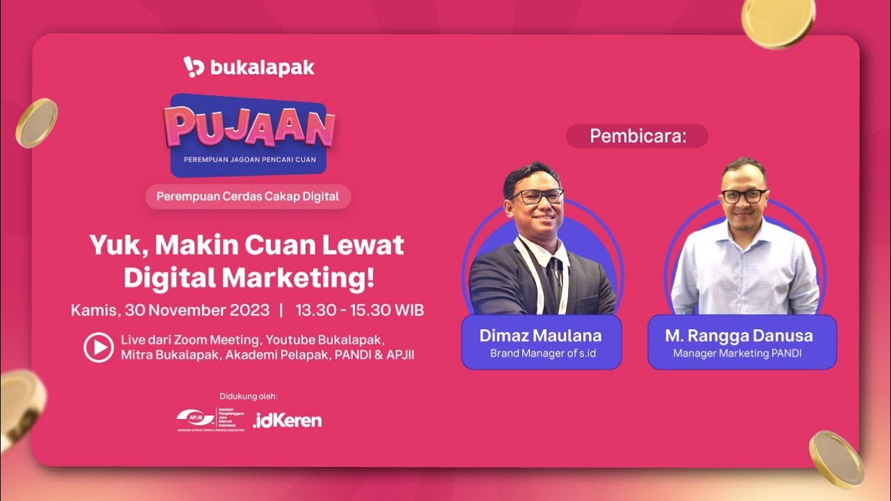 Kompetisi Modal PUJAAN: Yuk, Makin Cuan dengan Digital Marketing!