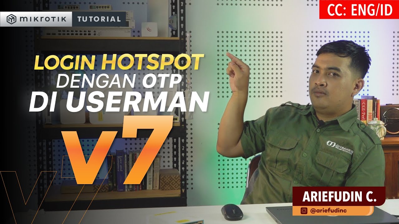 Login Hotspot Dengan OTP - MIKROTIK TUTORIAL [ENG SUB]