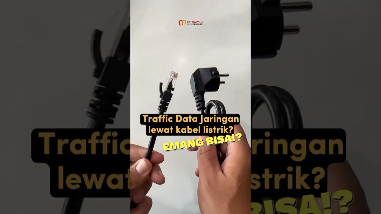 Traffic Data Jaringan lewat kabel listrik