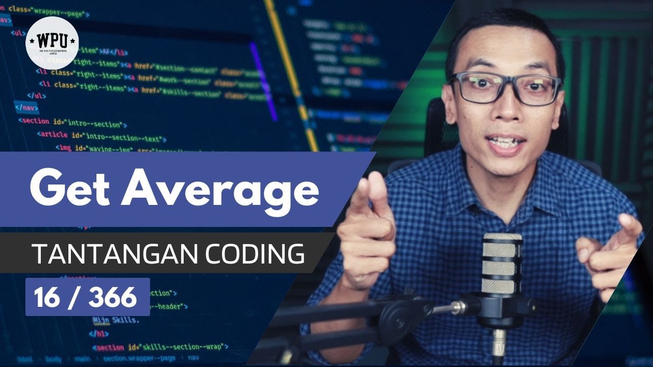 Get The Mean of an Array | Tantangan Coding (16/366)