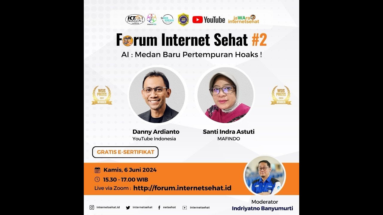 Forum Internet Sehat Episode #2: “AI: Medan Baru Pertempuran Hoaks!”