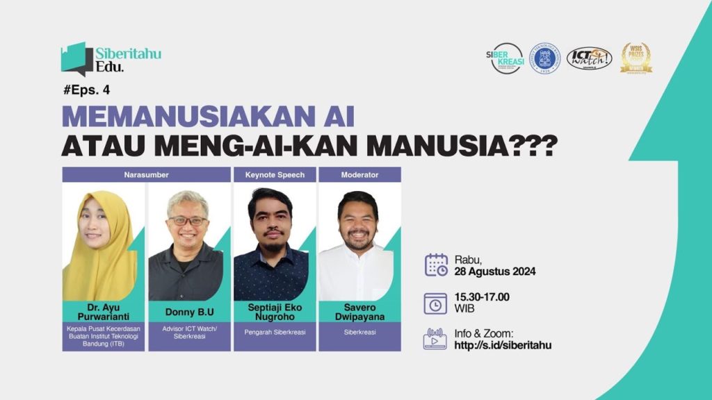 Siberitahu Edu #4 - Memanusiakan AI atau meng-AI-kan Manusia?