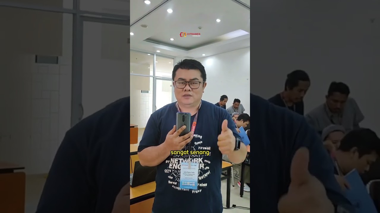 Testimoni dari salah satu peserta training MikroTik MTCNA di Jakarta pada 18 - 20 September 2024