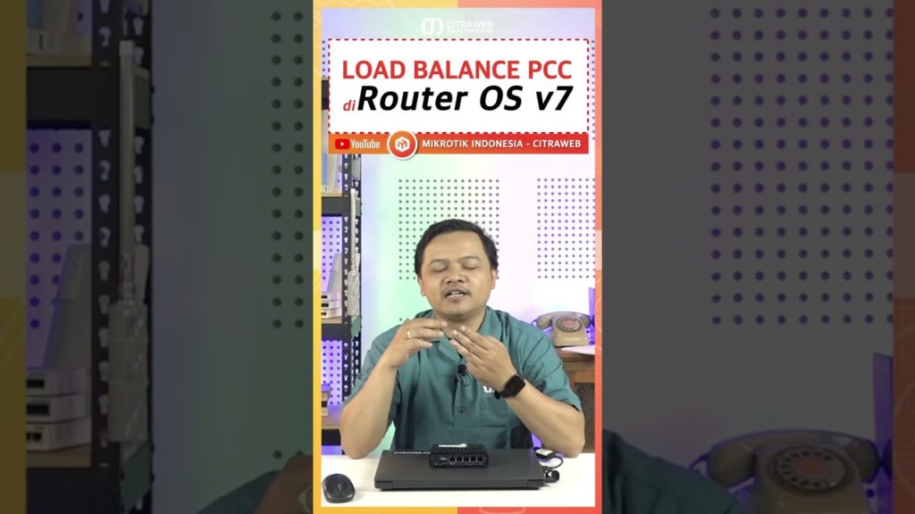 Tutorial untuk membuat konfigurasi Load Balance PCC pada MikroTik routerOS versi 7 #MikroTikTutorial